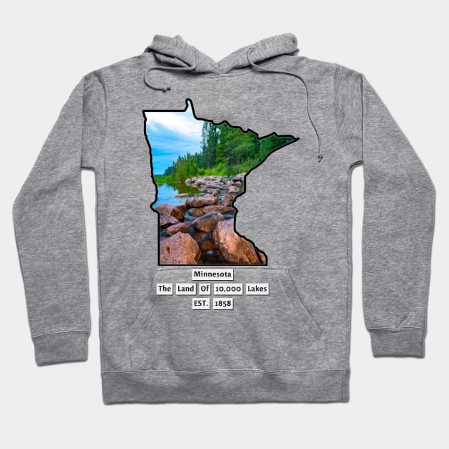 Minnesota USA Hoodie by Designs by Dyer